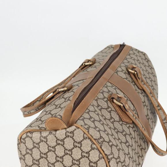 GUCCI GG Plus Supreme Boston Bag Pvc Beige Gold - Picture 6 of 13